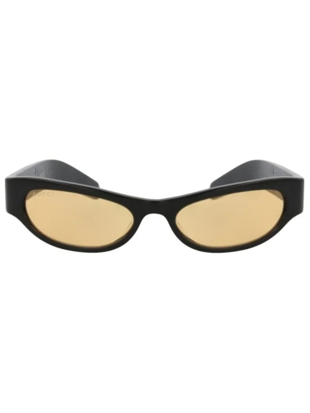 New Gucci Womens Cat Eye Black Black Yellow Fashion Designer Sunglasses